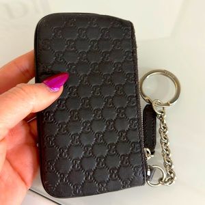 Gucci card case keychain